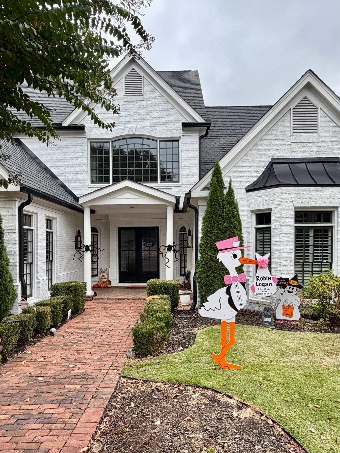 Birth Announcement Stork Sign in Marietta, GA