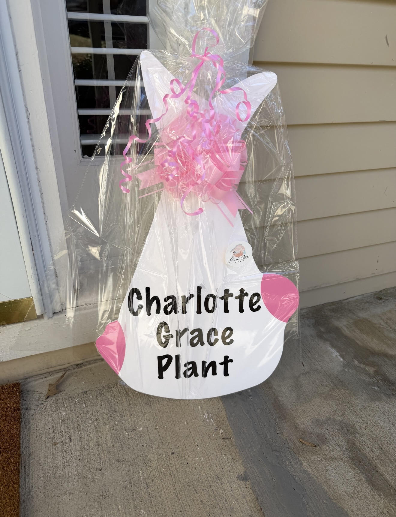 Birth Announcement Stork Sign in Marietta, GA