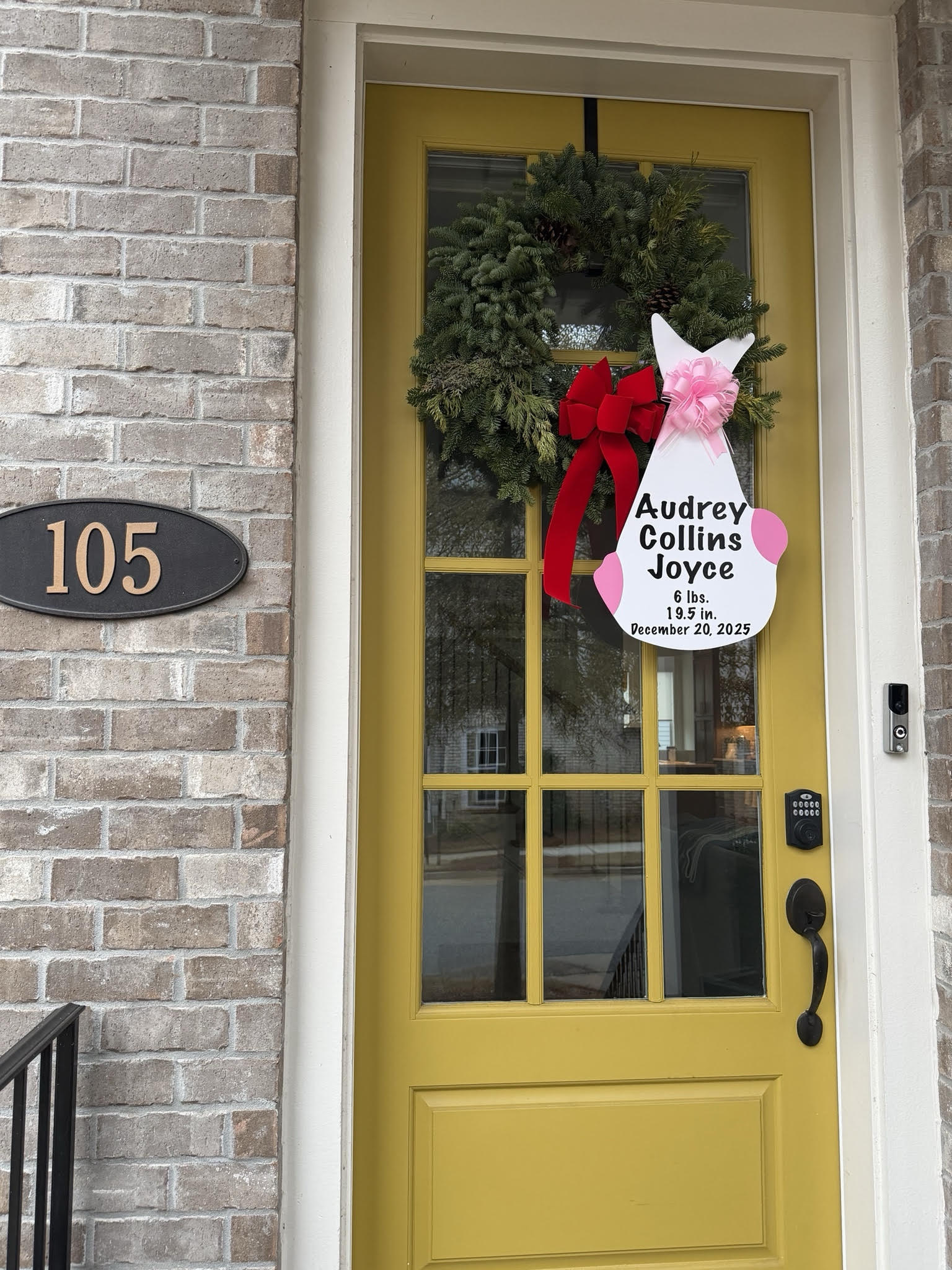 Birth Announcement Stork Sign in Alpharetta, GA