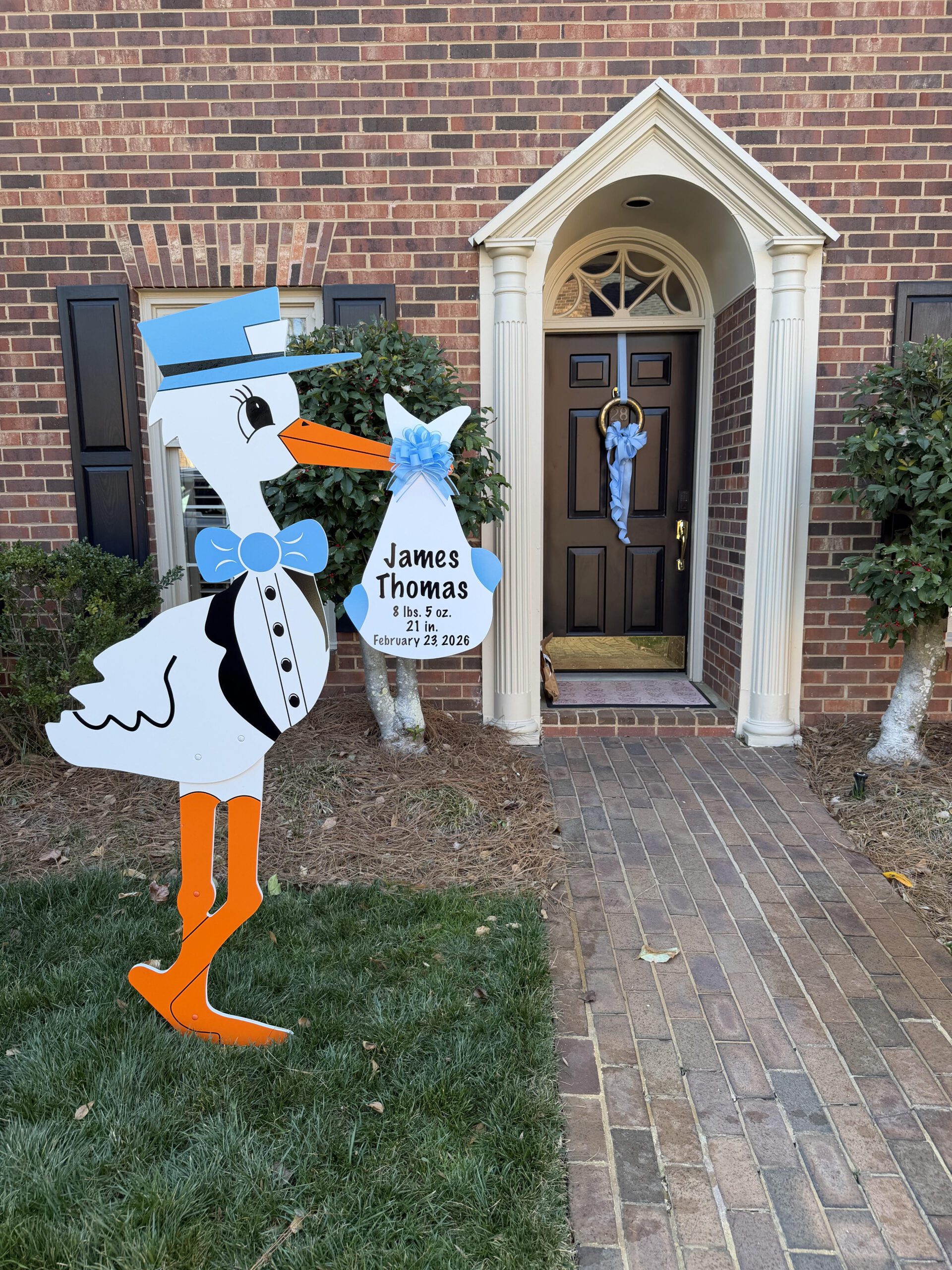 Birth Announcement Stork Rental in Buckhead, Atlanta, GA