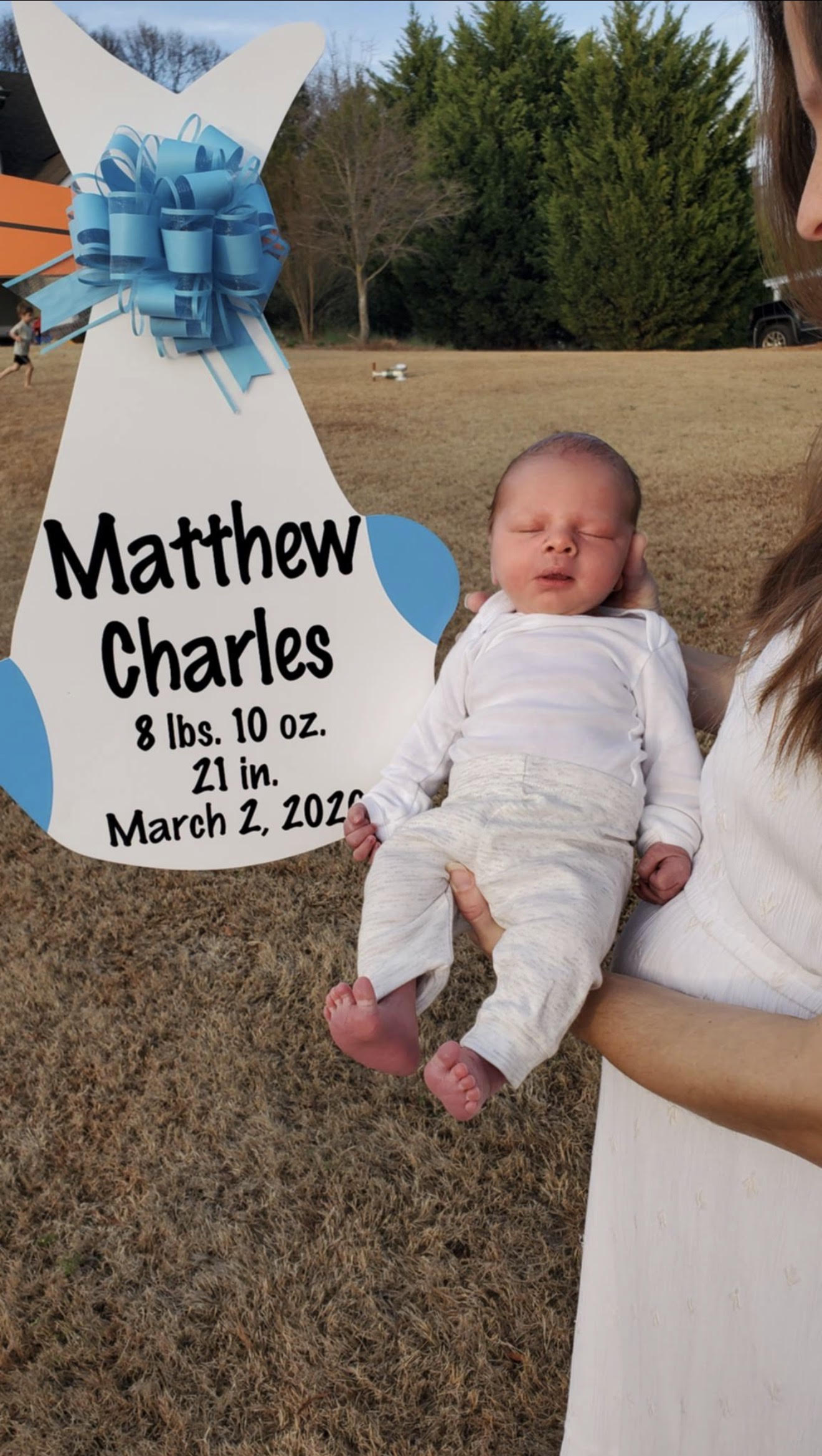 Birth Announcement Stork Sign in Watkinsville, GA