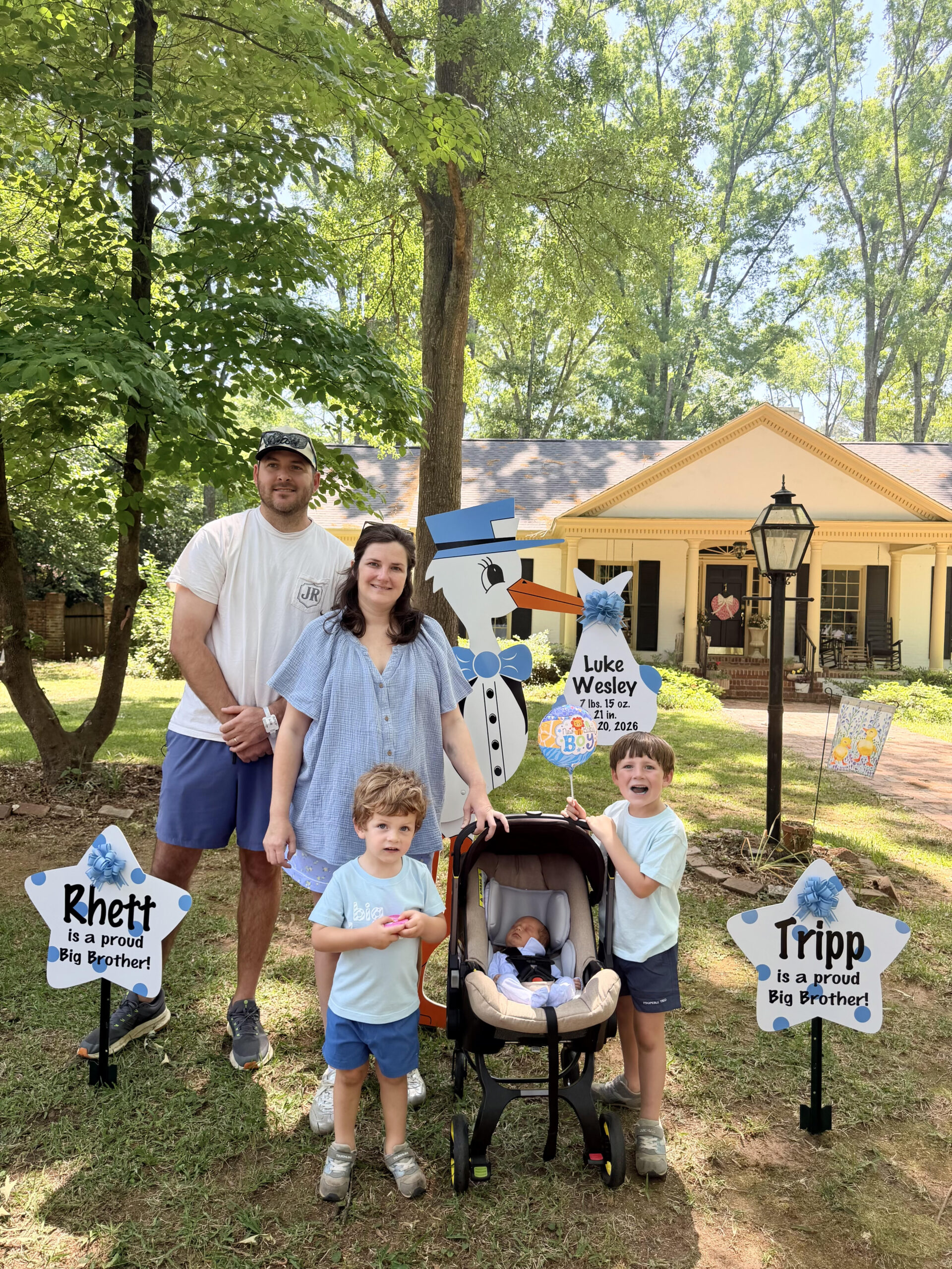Birth Announcement Stork Sign in Eatonton, GA