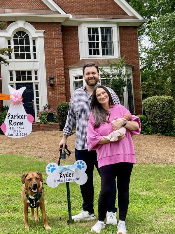 Birth Announcement Stork Sign in Smyrna, GA